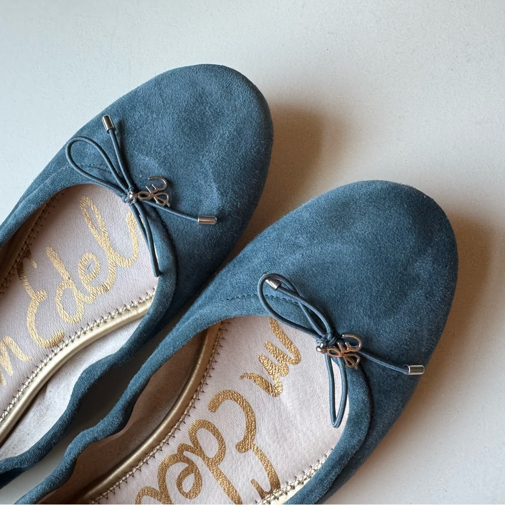 Sam Edelman Blue Ballet Flats - Picture 2 of 8